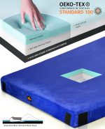 Thick Memory Foam Camping Pad Futon Mattress Full, Portable Floor Sleeping Mat Sleepover Guest Bed Roll Up Mattress for Indoor Outdoor Travel - Image 16